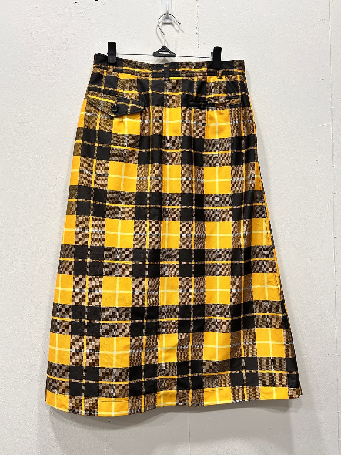꼼데가르송 타탄 체크 롱스커트 M 상품이미지5