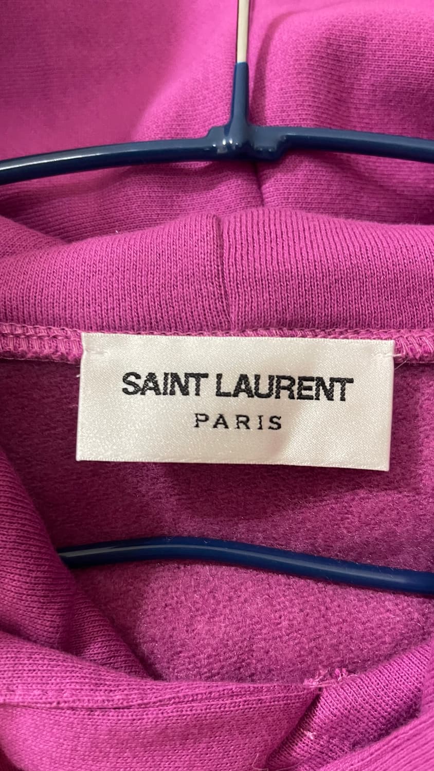 생로랑 로고 자수 코튼 후디 S 상태 좋습니다🩷 상품이미지5