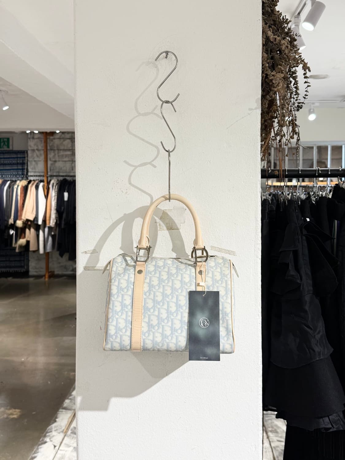 크리스찬 디올 스카이블루 오블리크 보스턴백 상품이미지5