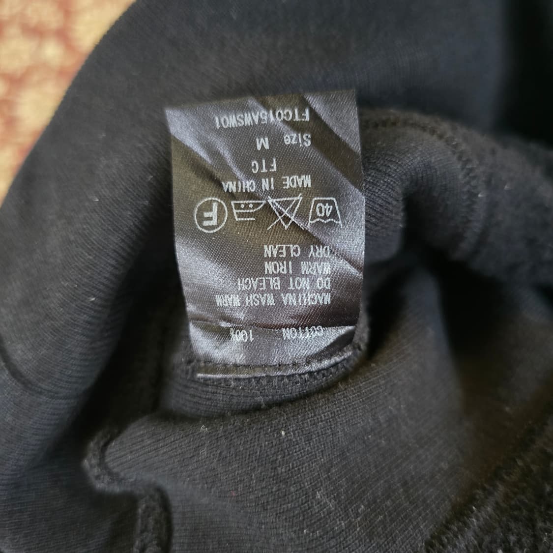 FTC 후드티 블랙 아치로고 자수 오버핏 스트릿 후디 상품이미지9