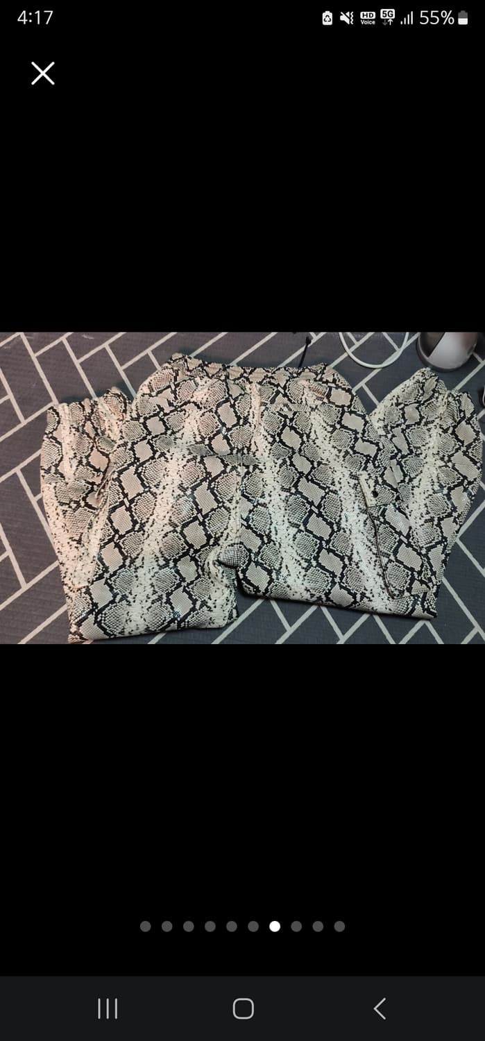 [ARCHIVE]EOTS 양가죽 램스킨 스네이크 조거팬츠 M 상품이미지8