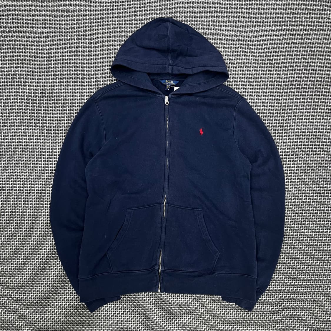 착샷O 폴로 네이비 후드집업 상품이미지1