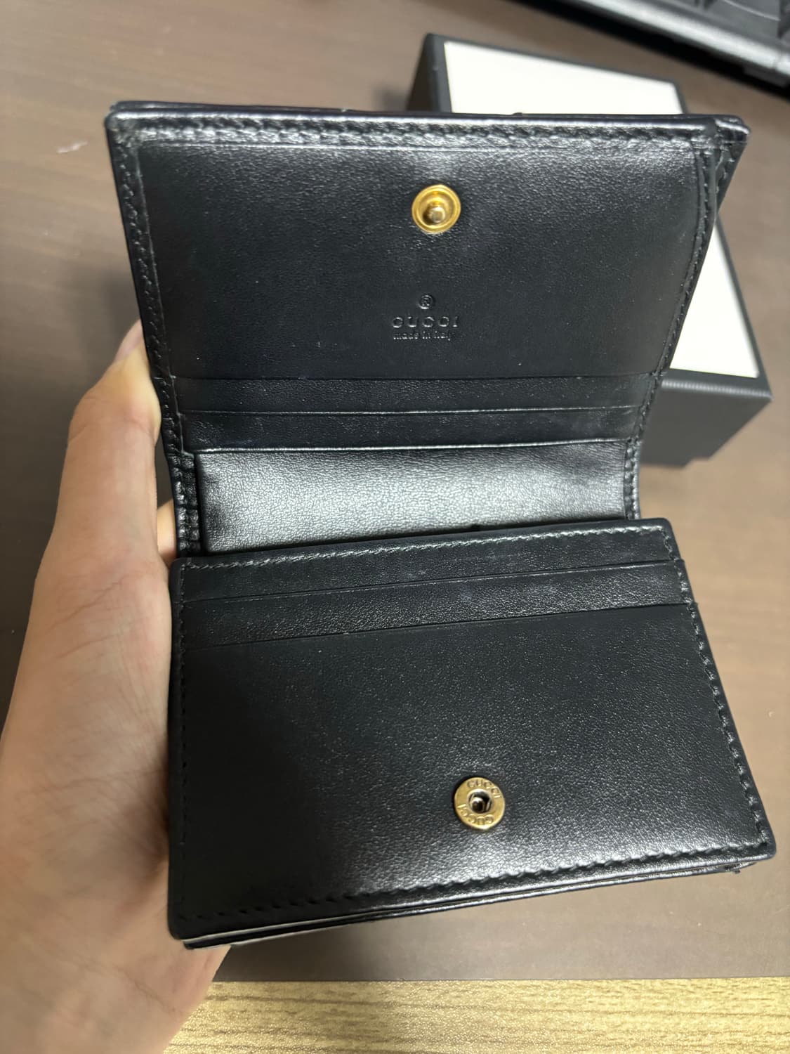 구찌 마몬트 마틀라세 반지갑 블랙 상품이미지5