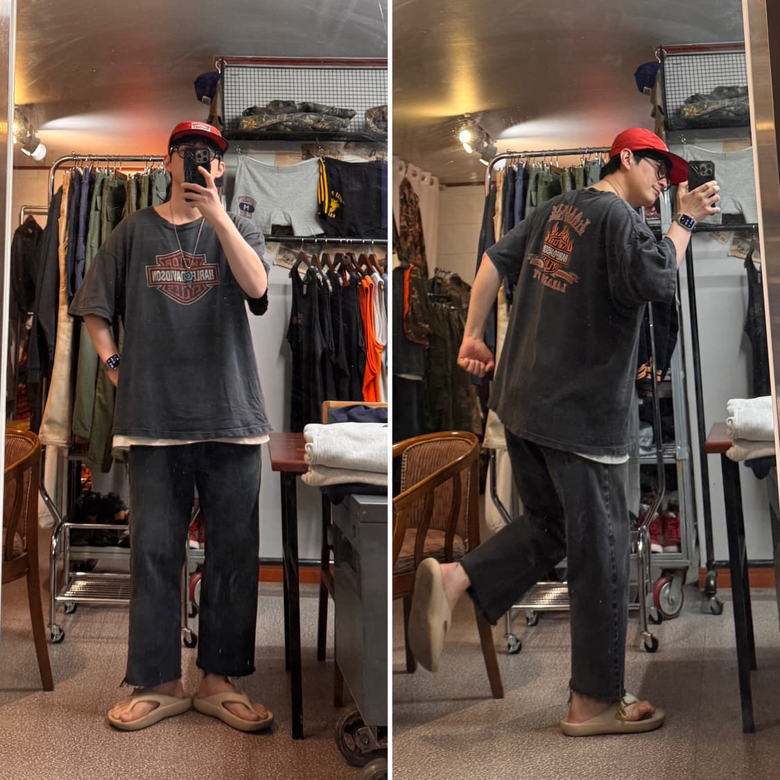 00s Levis 505 Cutted Black Denim Pants 상품이미지2