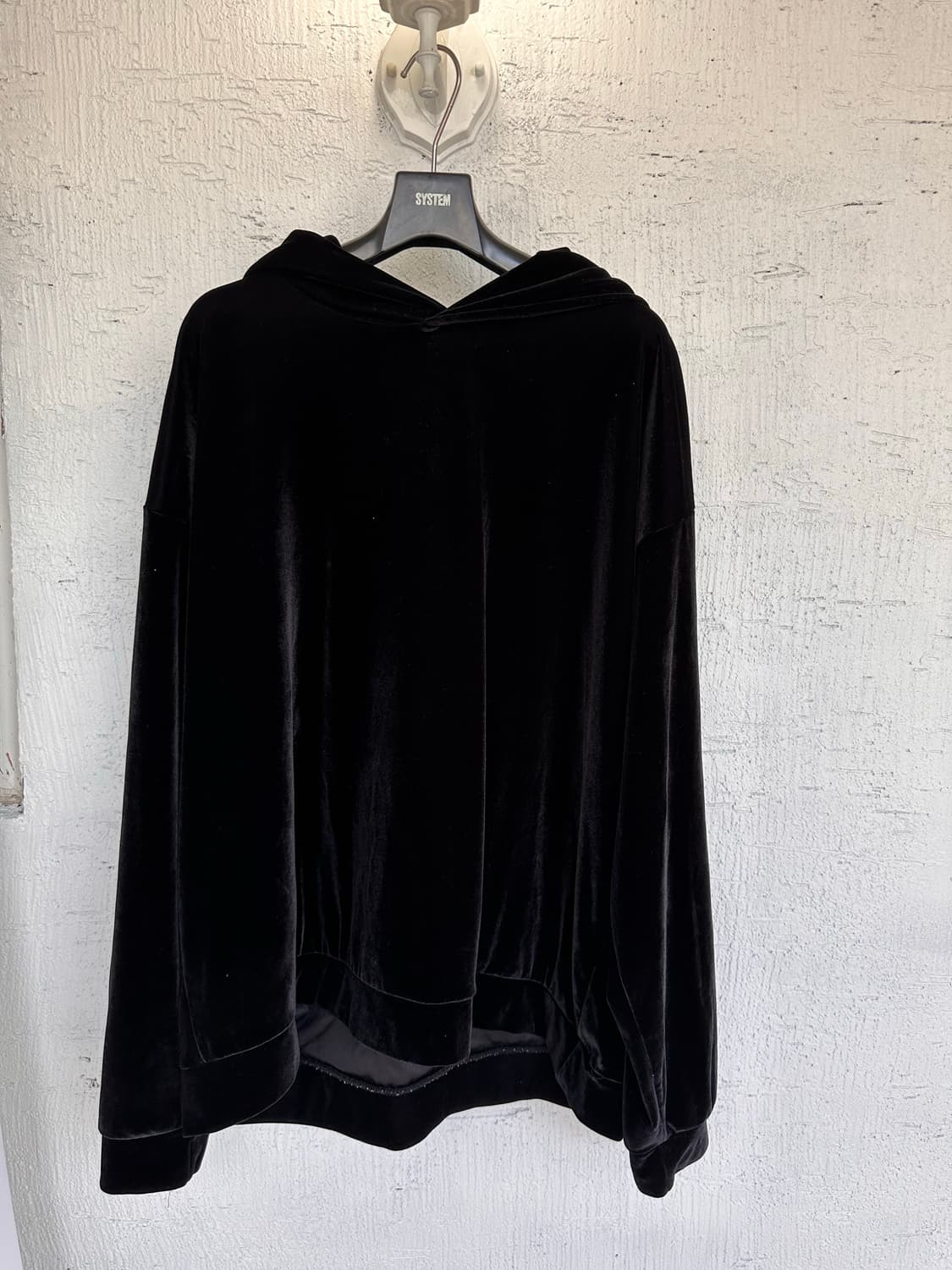BAD TASTE velour balck hood 상품이미지6
