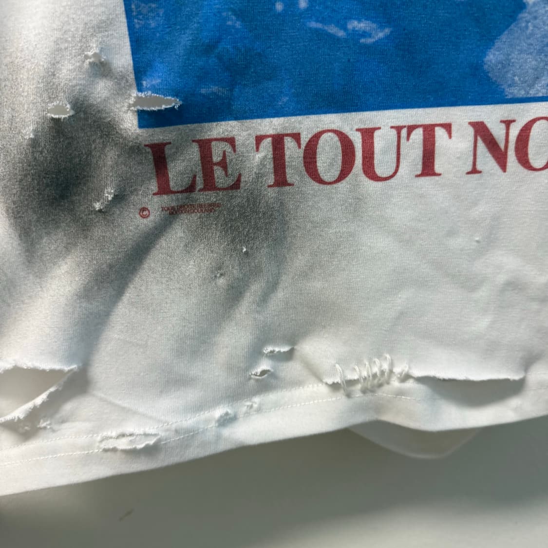 (Vintage custom) distressed 빈티지 프린팅 반팔티 상품이미지4