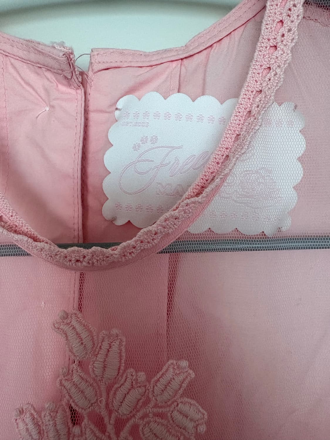 프레클 needlepoint midi dress in pink 상품이미지5