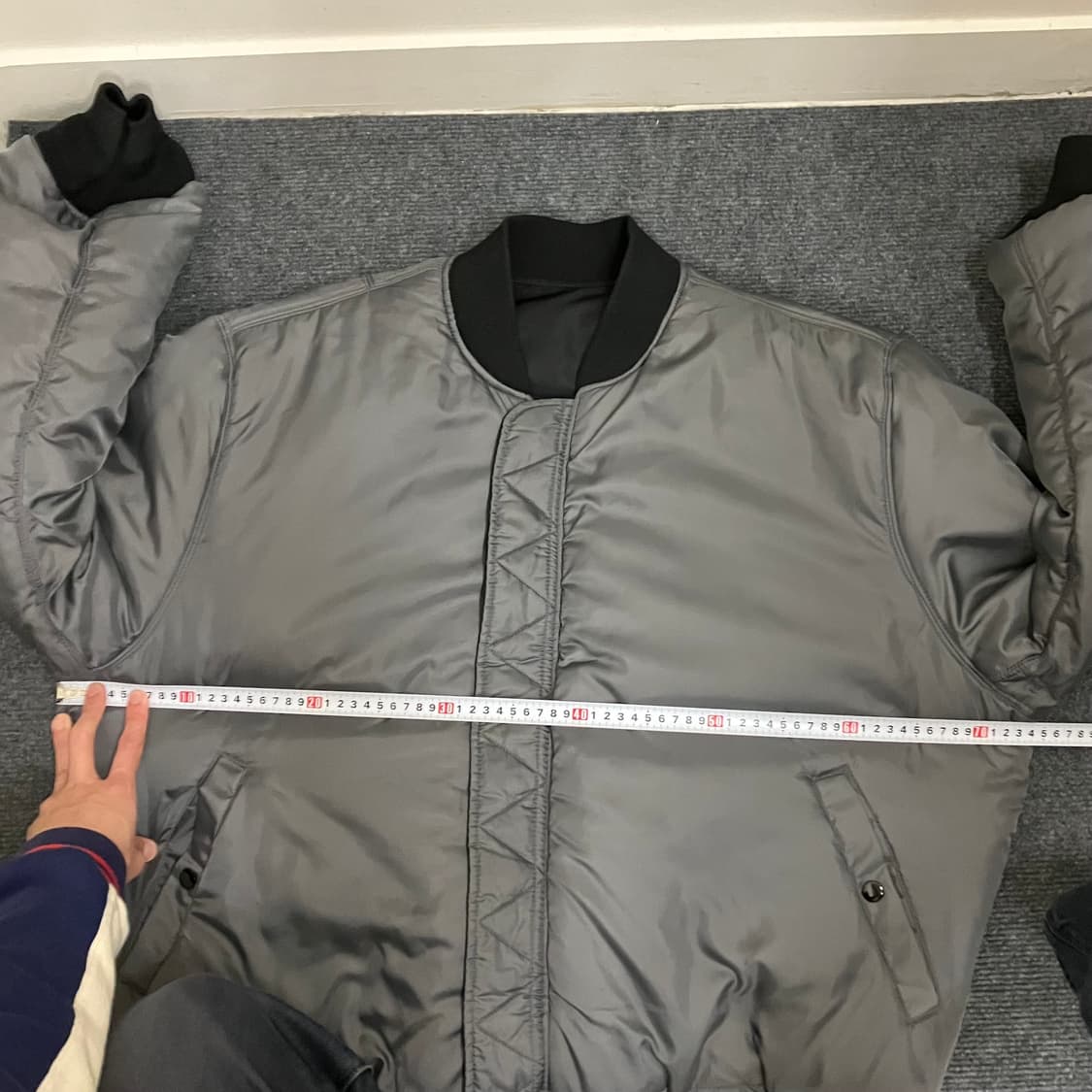 N164 알파인더스트리 양면 항공점퍼 ma1 블랙 그레이 상품이미지4