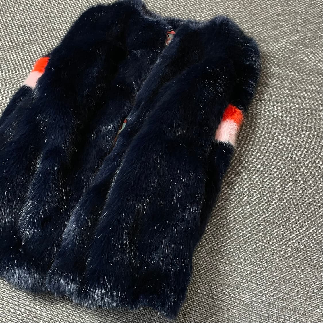 빈티지 네이비 포인트 페이크퍼 자켓  상품이미지5