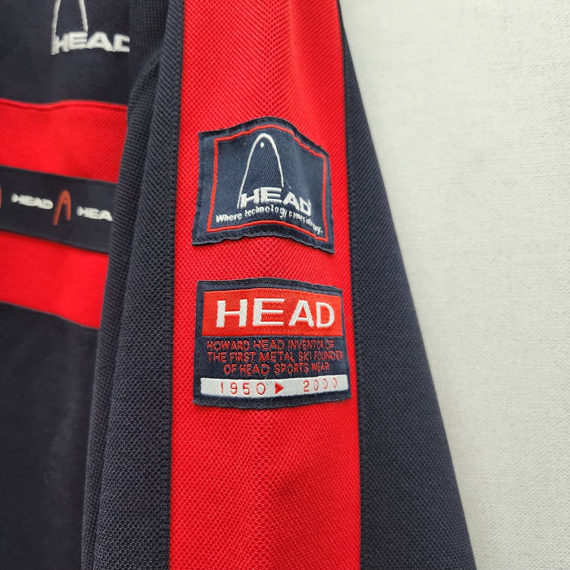 올드스쿨 헤드 로고 사이드라인 반집업 긴팔 L(XL) 상품이미지3