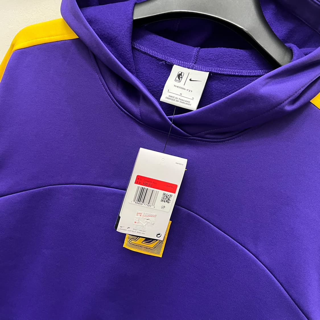 나이키 NBA LA 레이커스 스타팅5 데드스탁 풀오버 후드티 105 L 상품이미지4
