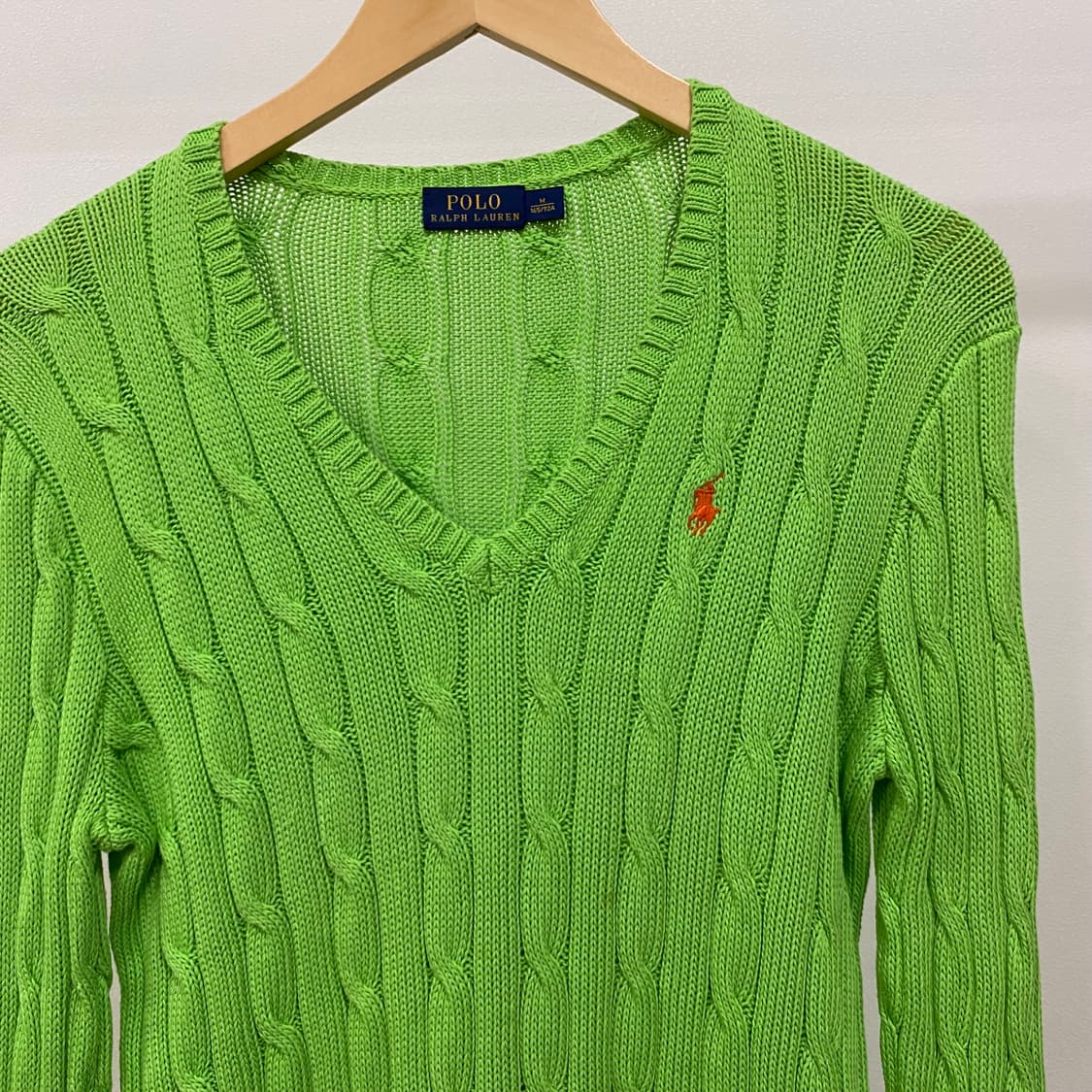 폴로 랄프로렌 신형 케이블 브이넥 니트 상품이미지3
