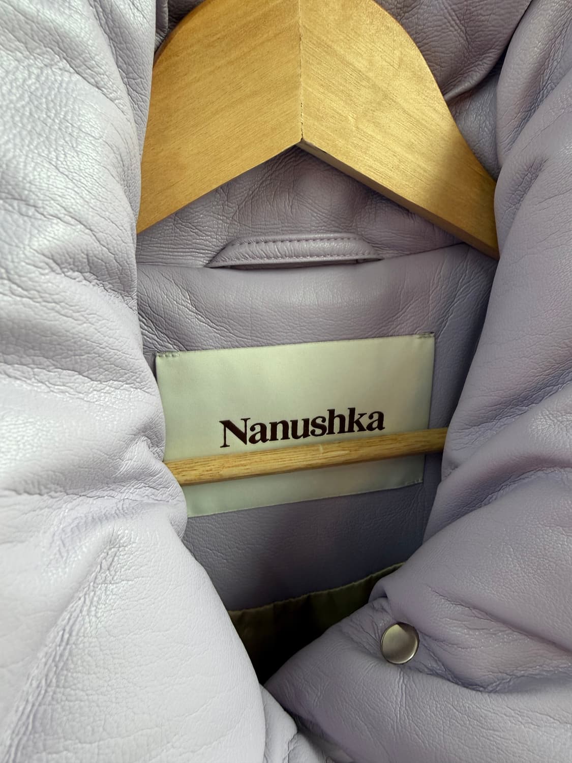 S/ 나누슈카 에코레더 하이드 패딩 점퍼 상품이미지6