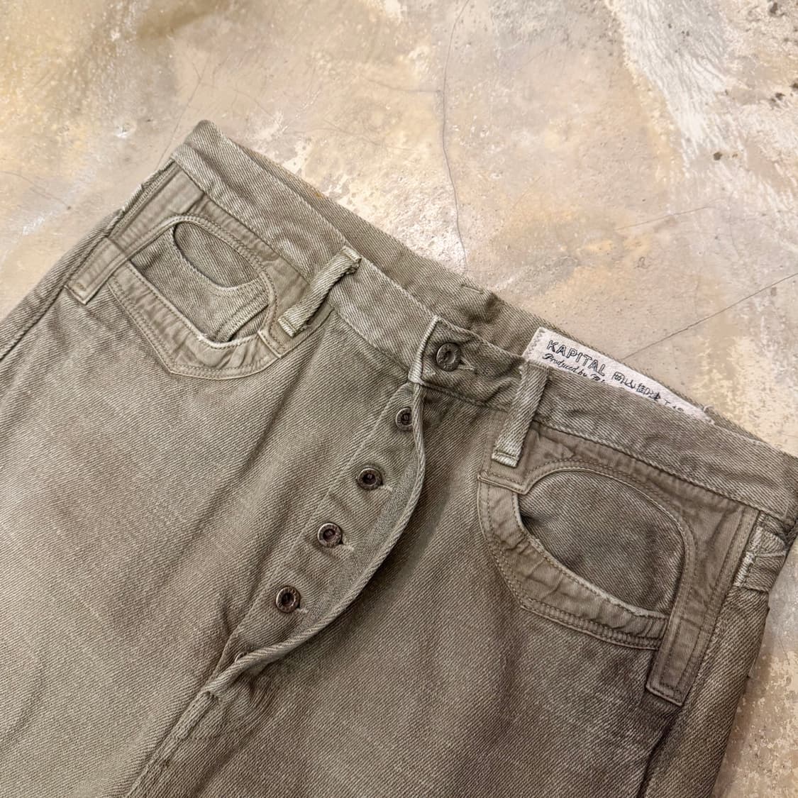 캐피탈 5포켓 데님 팬츠 브라운 상품이미지5