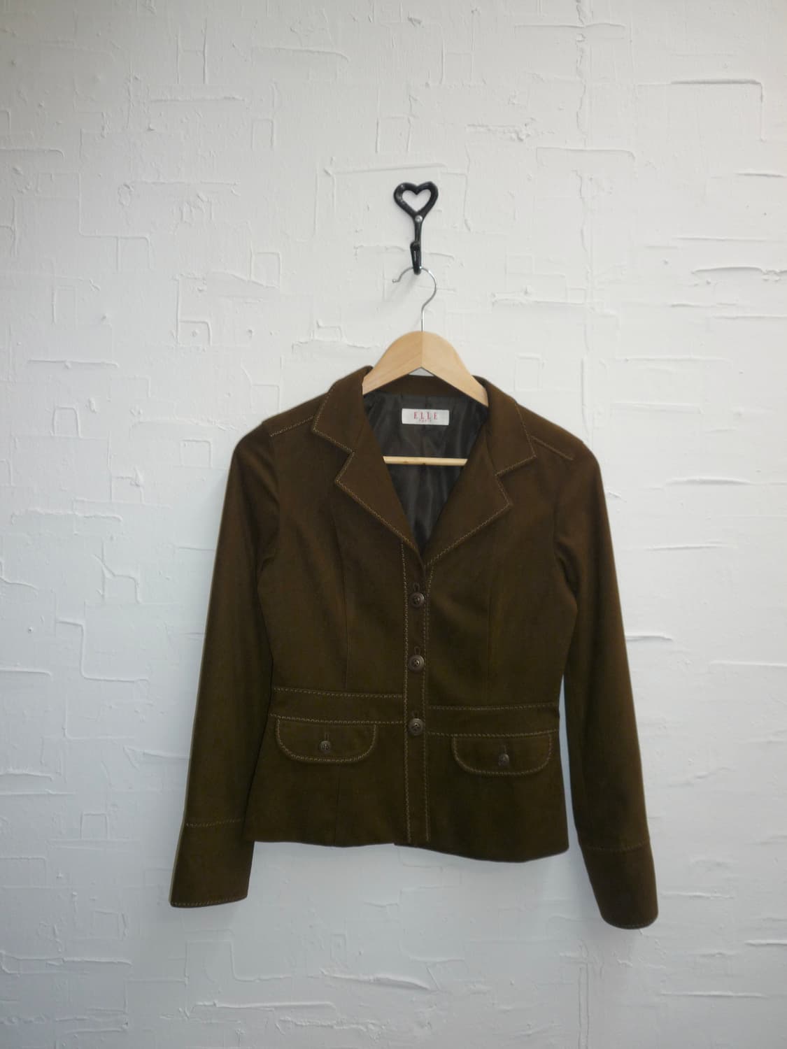 Brown suede stitch jacket 상품이미지4