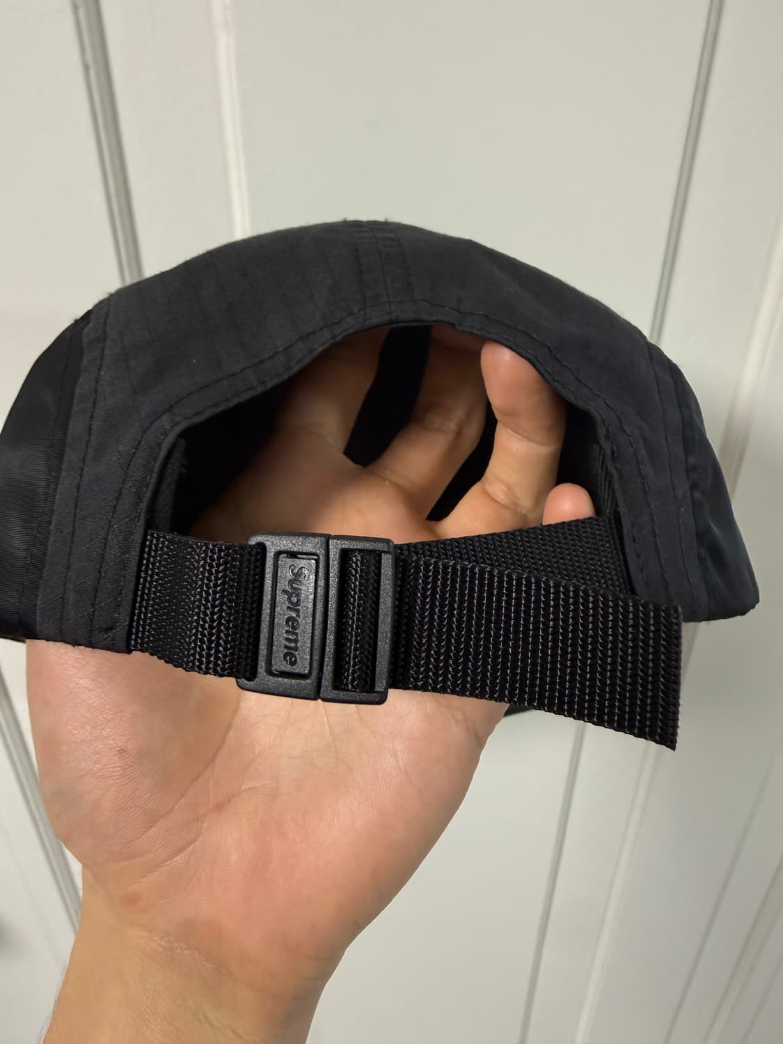 슈프림 캠프캡 블랙 왁스드 립스탑 24fw 상품이미지2