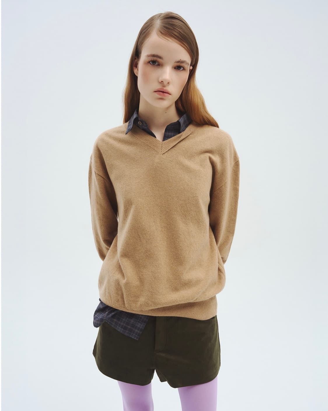 [새상품] TFRL 티에파렐 트위스트 브이넥 니트  상품이미지1