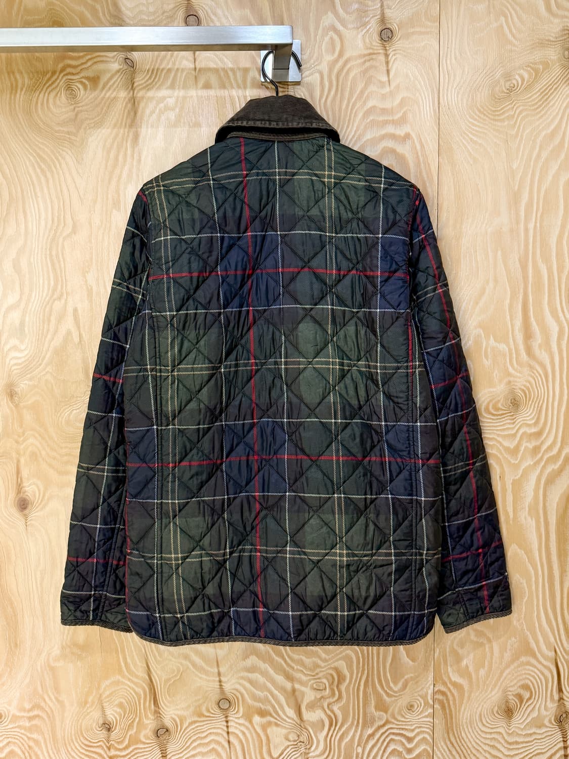 바버 타탄 체크 퀼티드 리버시블 자켓 상품이미지4