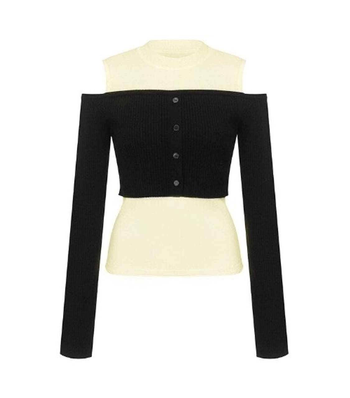 레이브 숄더컷 니트 카리나 상품이미지1