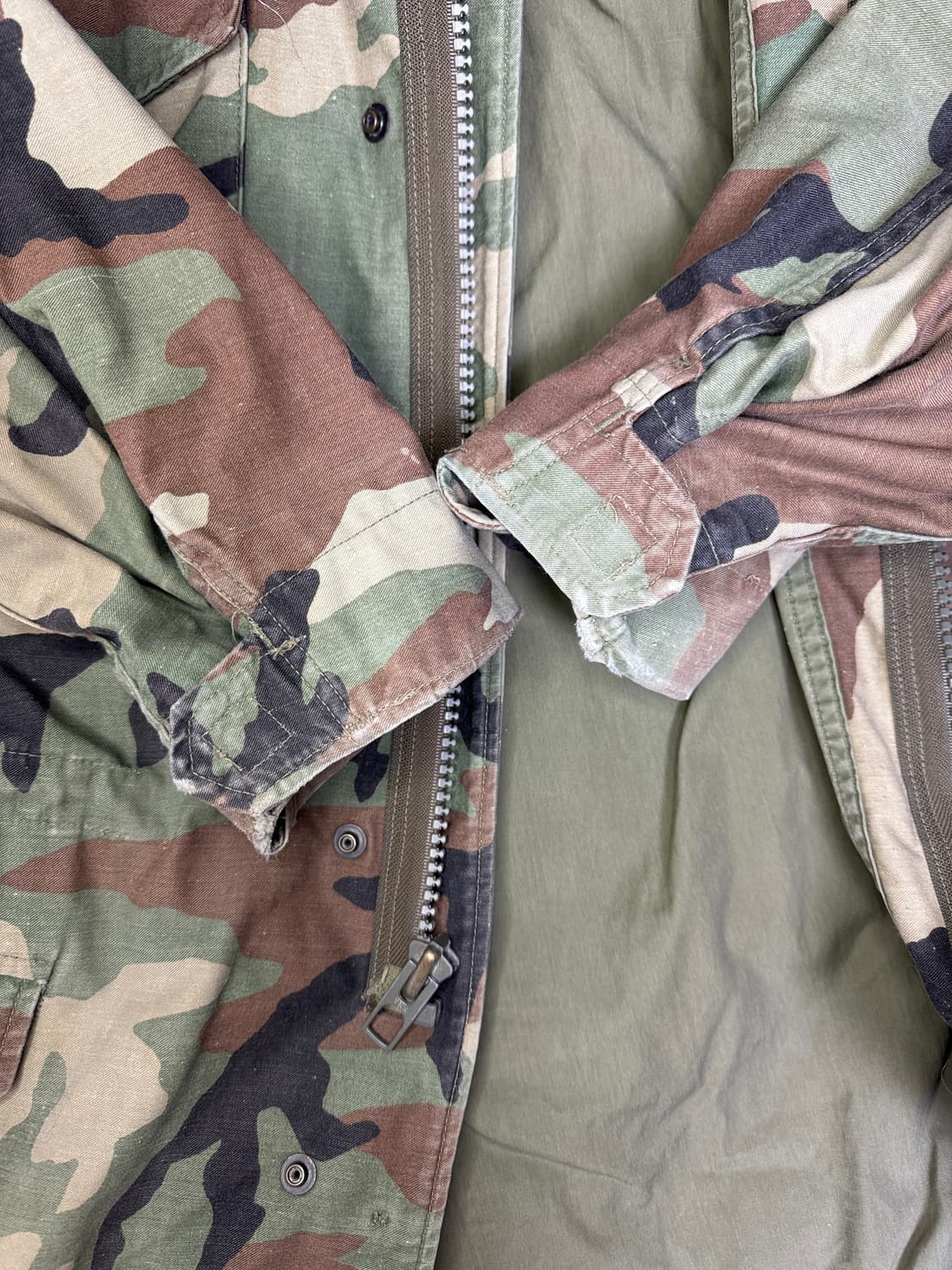 빈티지 90s us army 오리지널 m65 밀리터리 카모 CW 자켓 S 상품이미지5