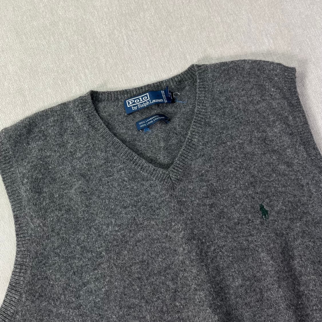 95 폴로랄프로렌 램스울 브이넥 니트 조끼 상품이미지2