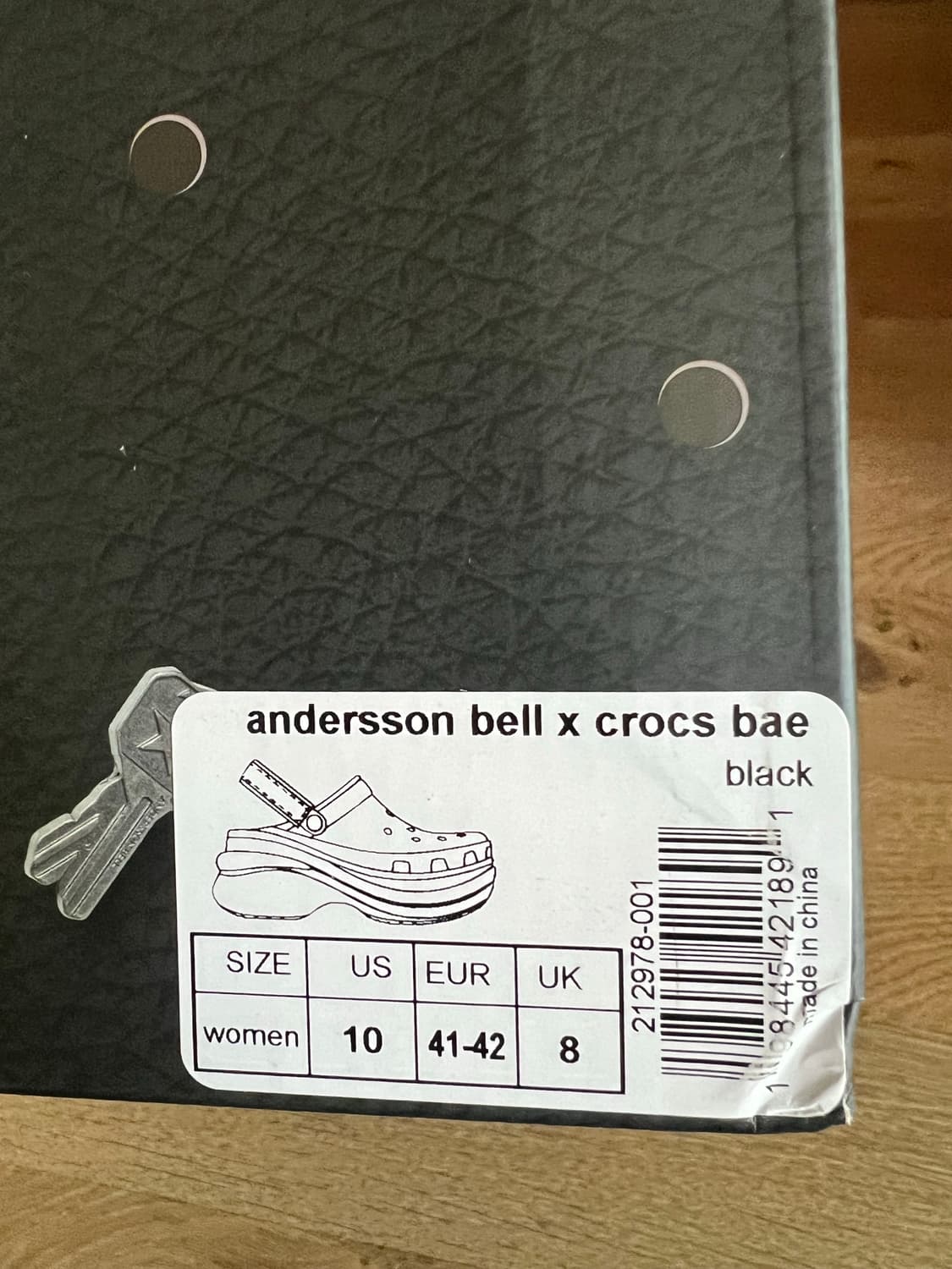 265 US10)새상품 정품 크록스  X 앤더슨 벨 베이 클로그 블랙 상품이미지7