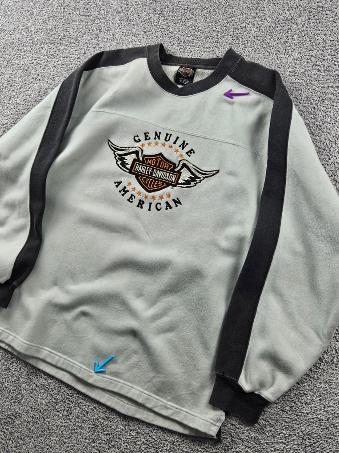 할리데이비슨 제뉴인 아메리칸 맨투맨 스웻셔츠 ( L ) / 11404 상품이미지6