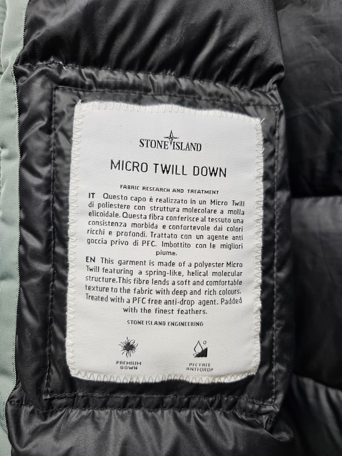 스톤아일랜드 마이크로 트윌 다운 패딩 상품이미지5