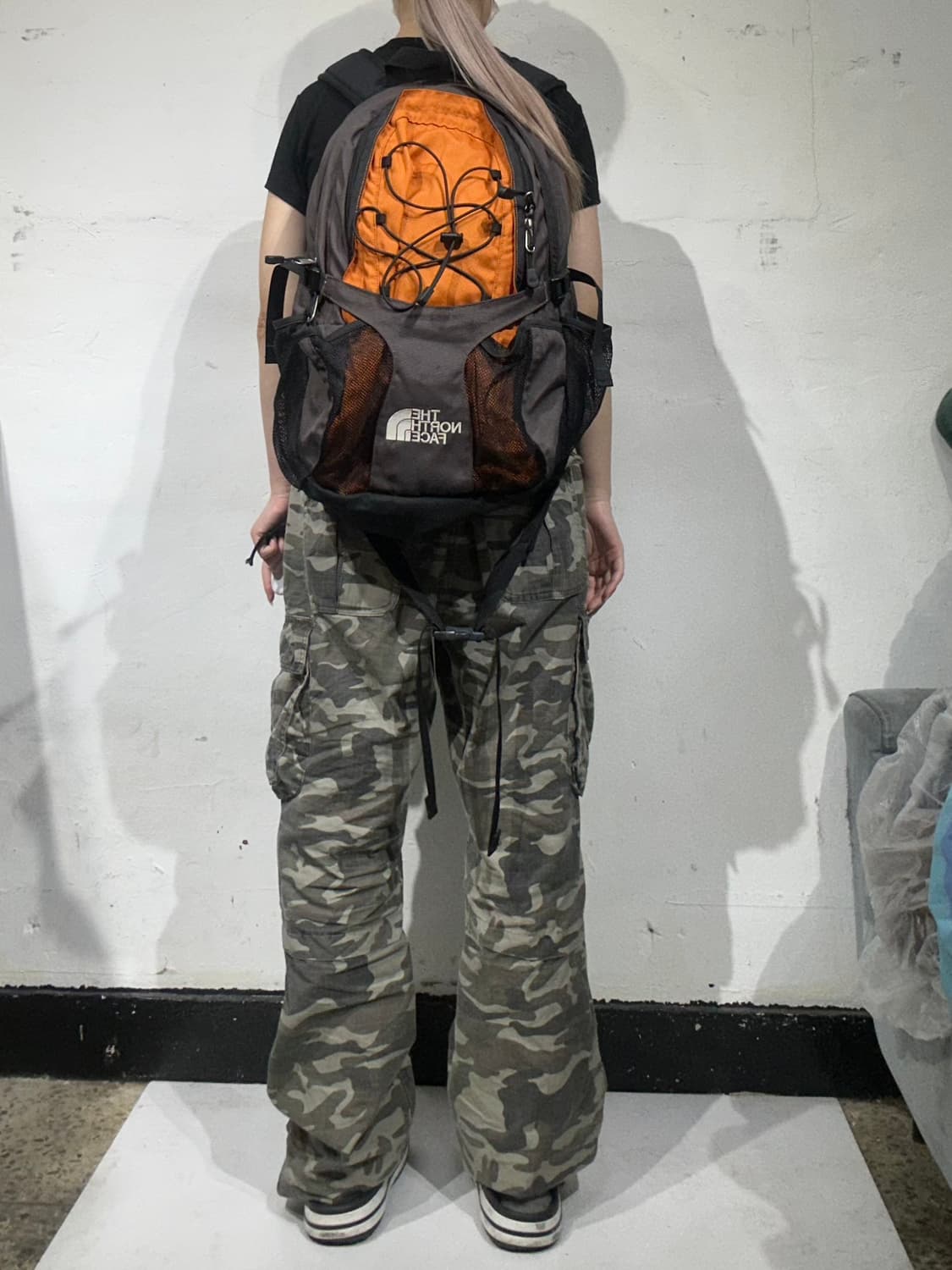노스페이스 오렌지 등산용 가방 책가방 상품이미지3