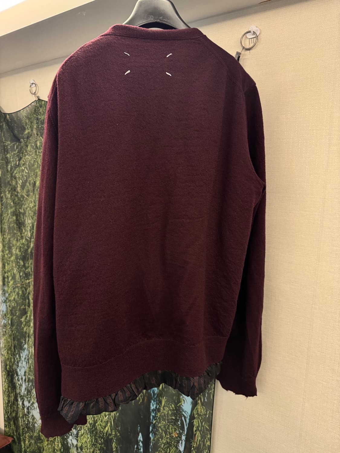 마르지엘라 디스 가디건 버건디  상품이미지5