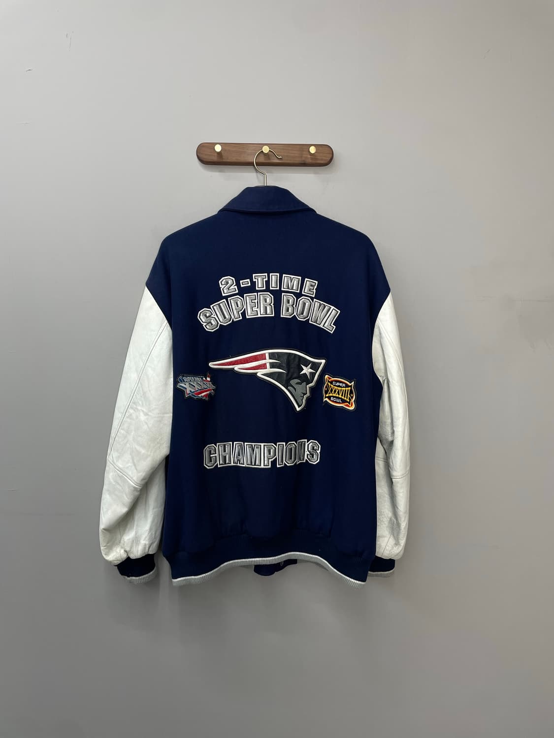 NFL 뉴잉글랜드 패트리어츠 슈퍼볼 챔피온 바시티 자켓 H518 상품이미지6