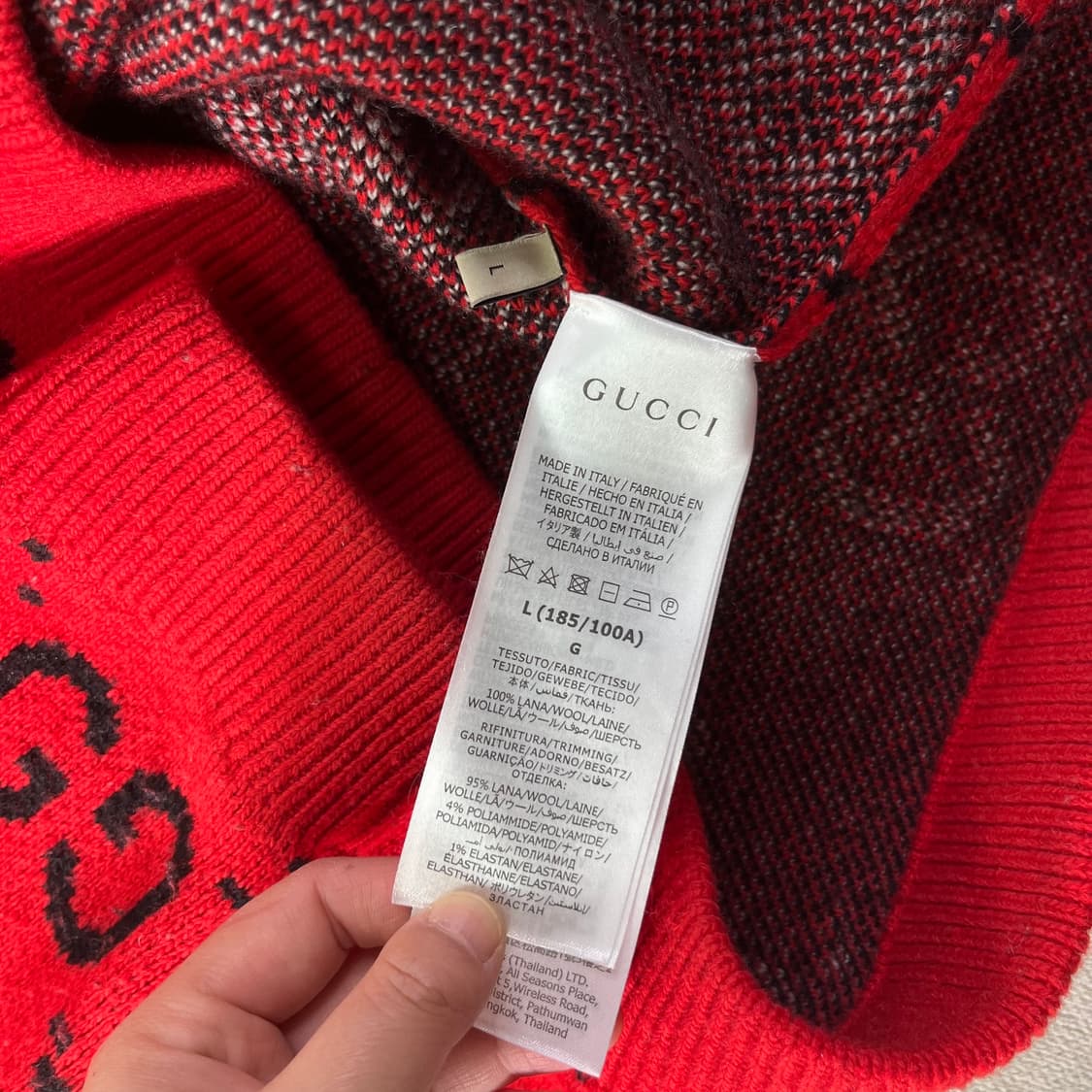 105 구찌 스컹크 멀티 로고 울 니트  상품이미지3