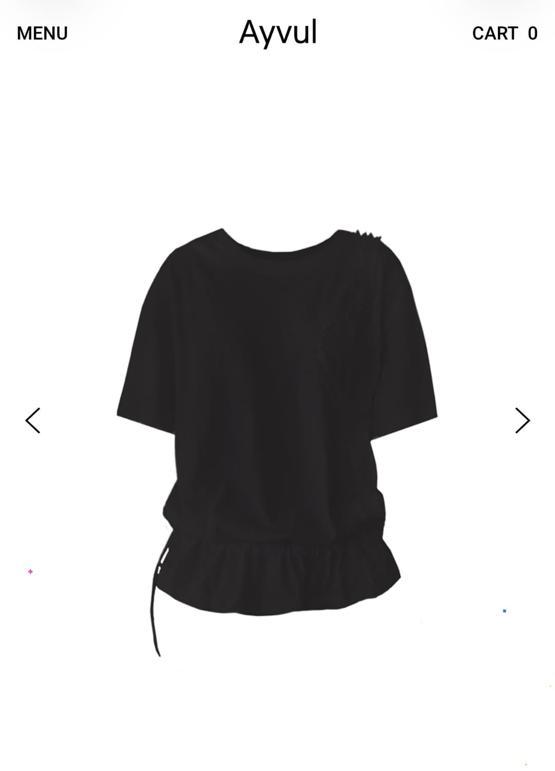 Ayvul 레이스 러플 티셔츠 luv lace luffle t-shirt 상품이미지1