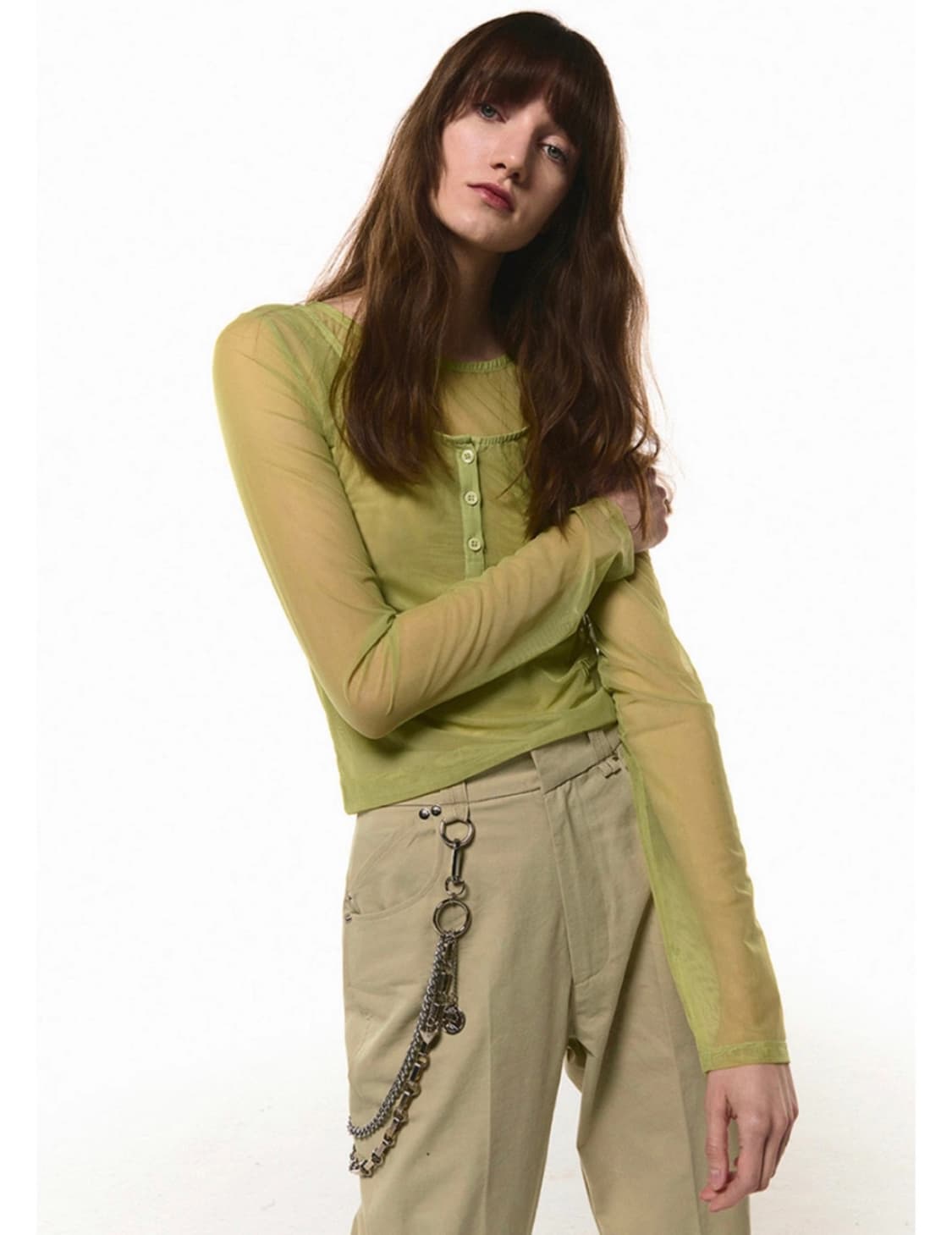 Current 시어 더블 레이어드 탑 상품이미지1