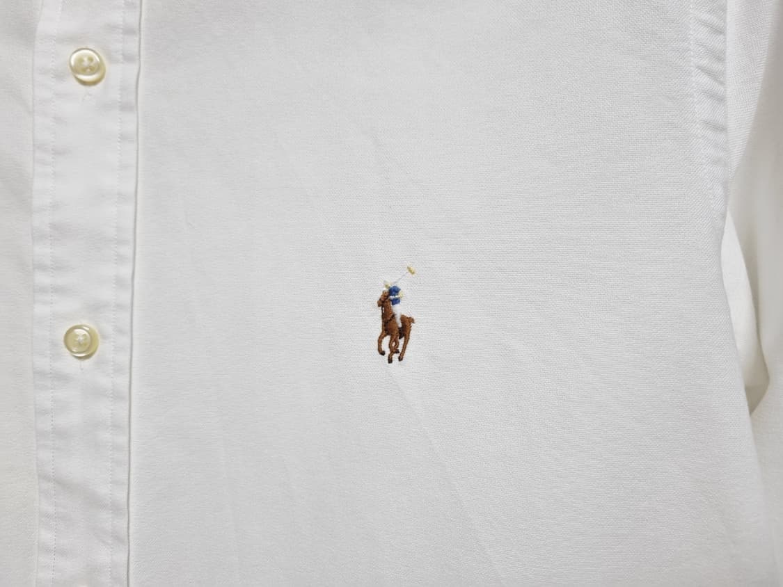 남성 폴로 POLO 옥스퍼드 옥스포드 화이트 흰색 긴팔 남방 셔츠 상품이미지6