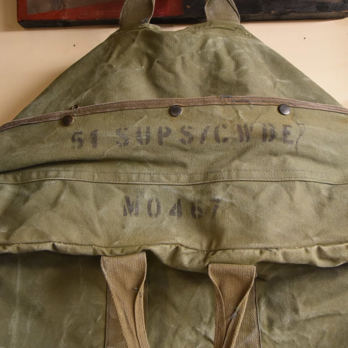 미군 오리지널 조종사 캔버스 키트백 S139 상품이미지5