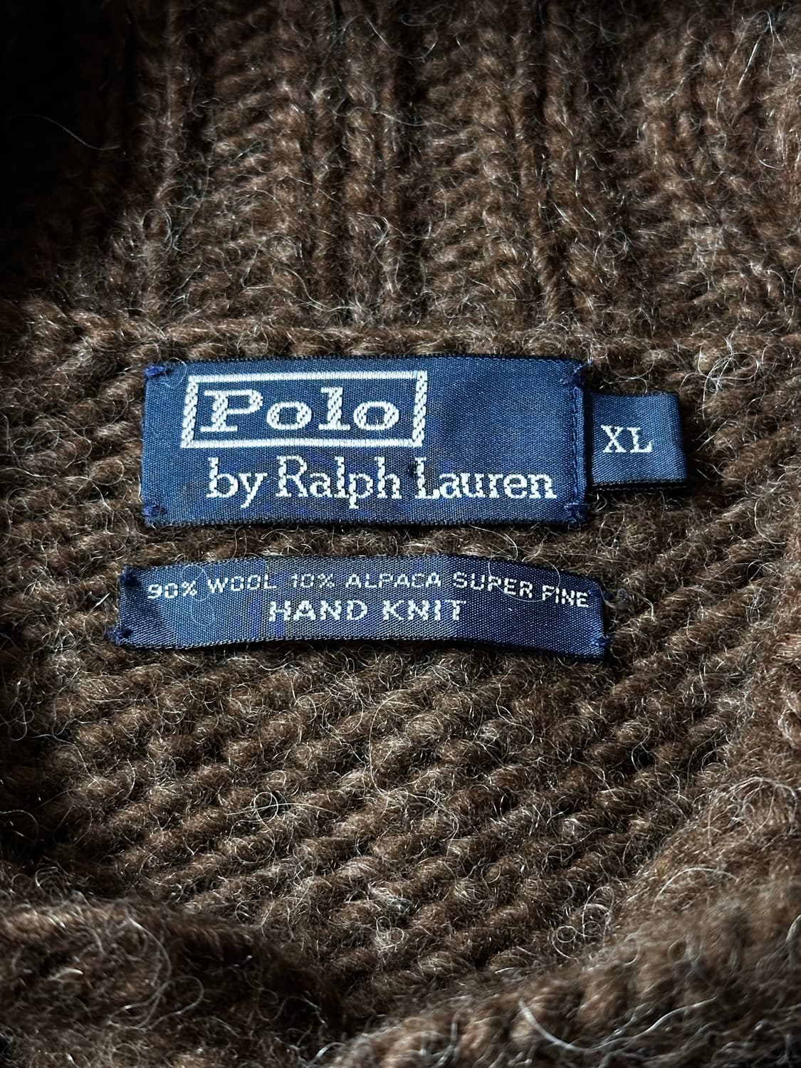 폴로 랄프로렌 핸드니트 울/알파카 스웨터 (XL) 상품이미지5