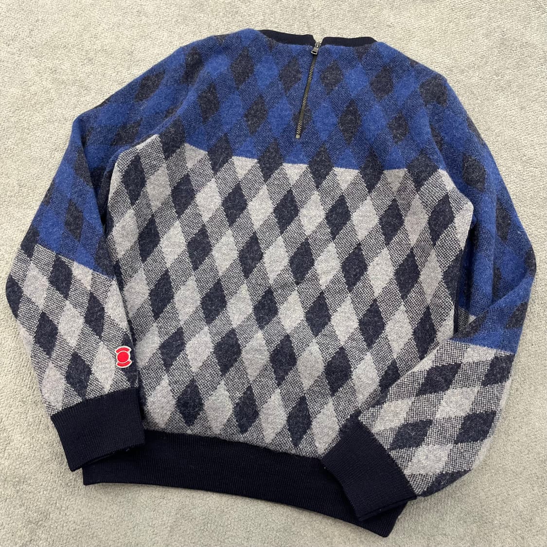 95 와이드앵글 여성 배색 아가일니트 상품이미지4