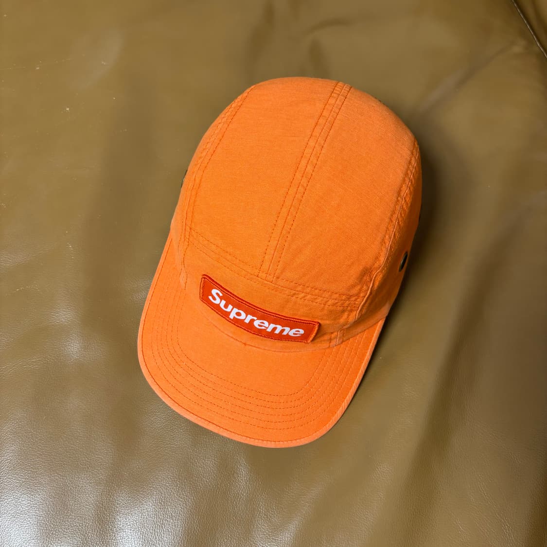 슈프림 캠프캡 모자 박스로고 24ss 밀리터리 오렌지 상품이미지5