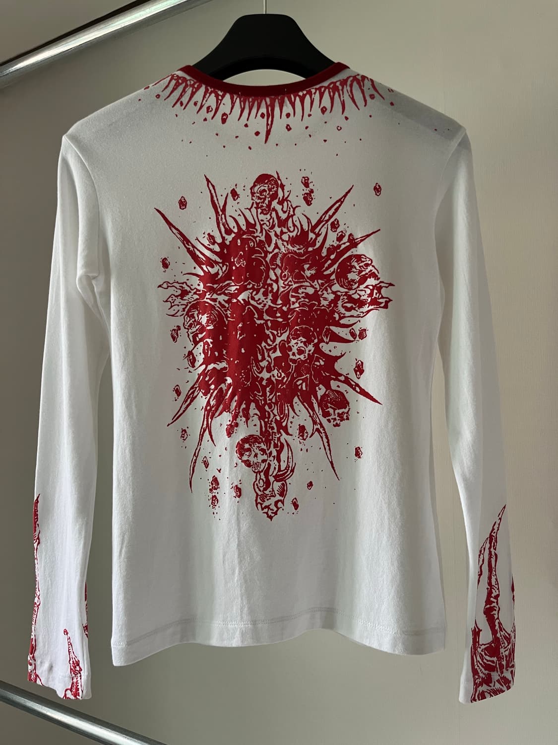 Yasuyuki Ishii Cross Design Printed LS 상품이미지6