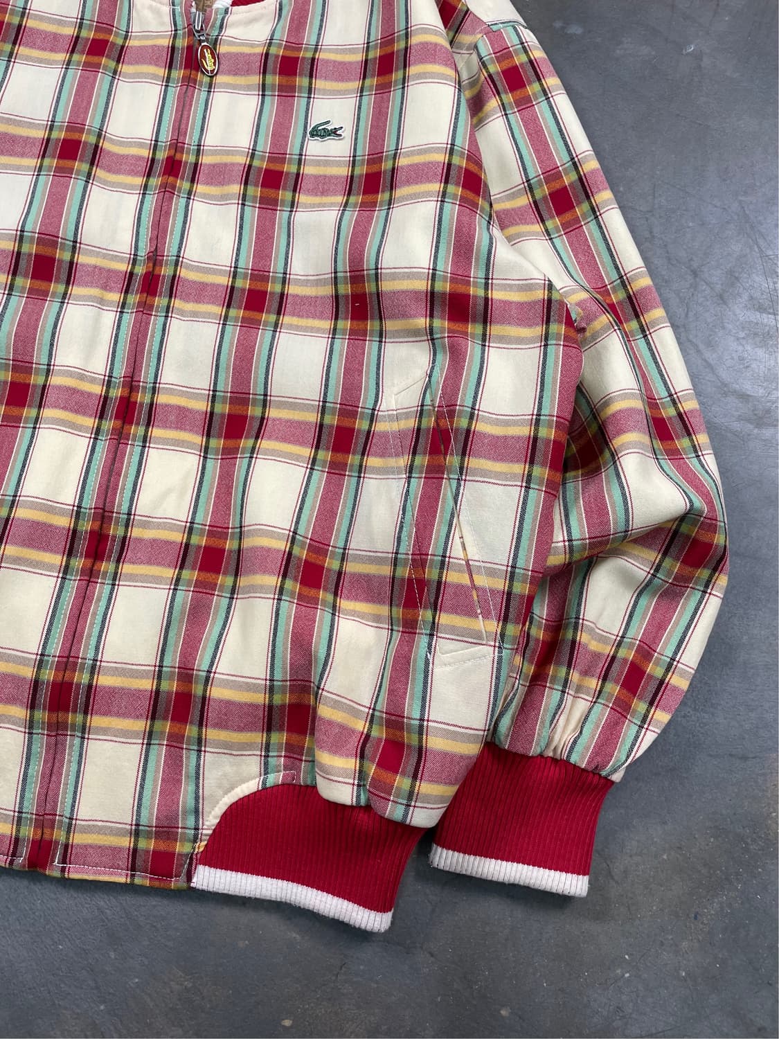 라코스테 체크 블루종 자켓 상품이미지3