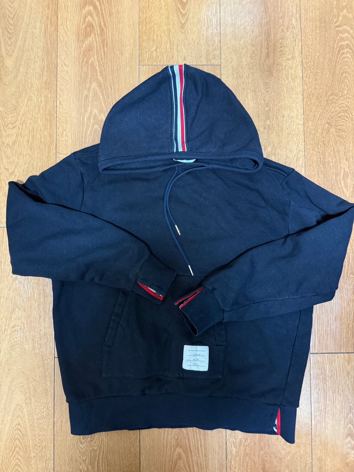 [size 4] 톰브라운 백삼선 후드 상품이미지1