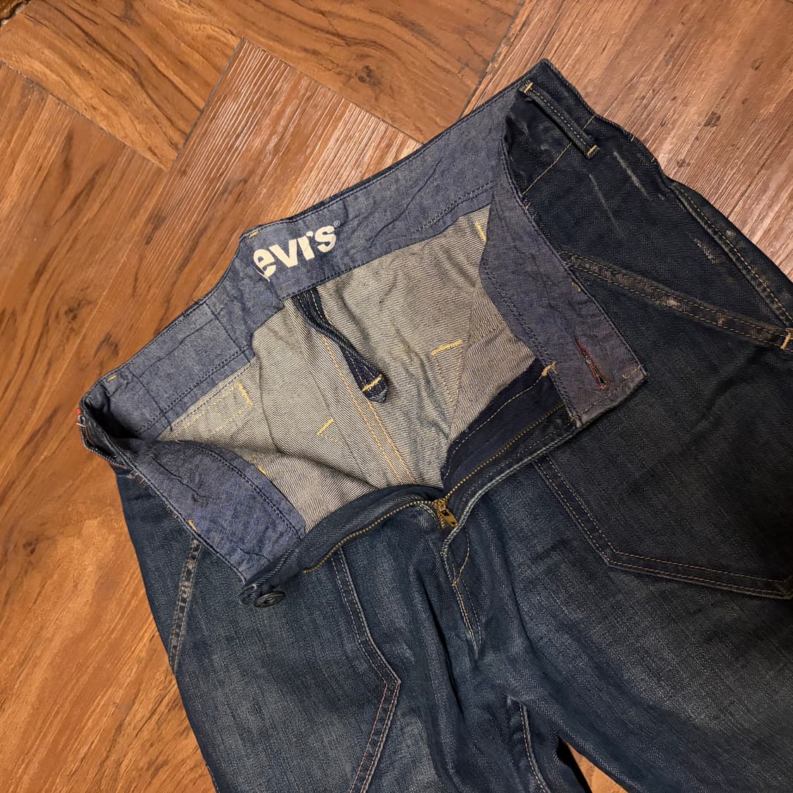 00S LEVI'S CINCH BACK WIDE DENIM PANTS 상품이미지3