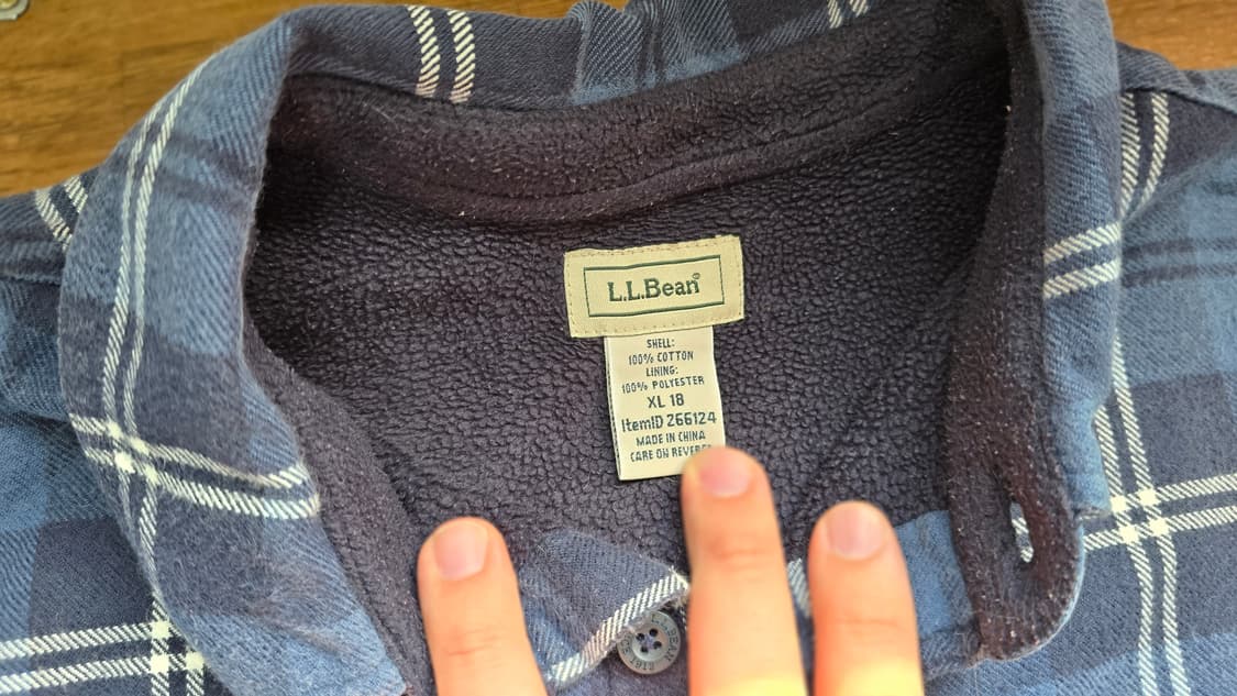 L.L.Bean 엘엘빈 헤비 셔츠 L  상품이미지6