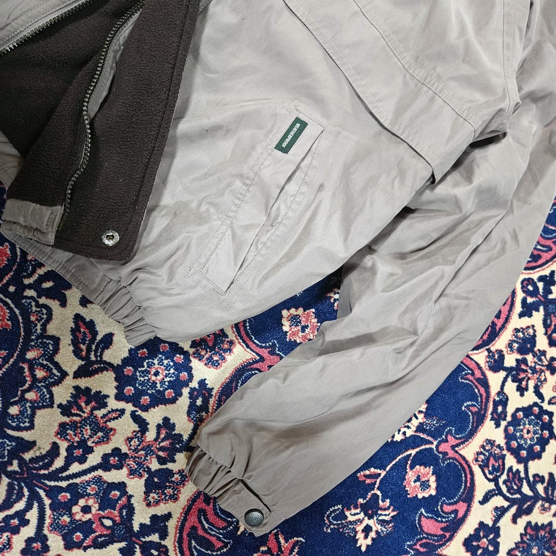 워터프루프 in USA 빈티지 플리스 라이닝 블루종 자켓 M size 상품이미지2