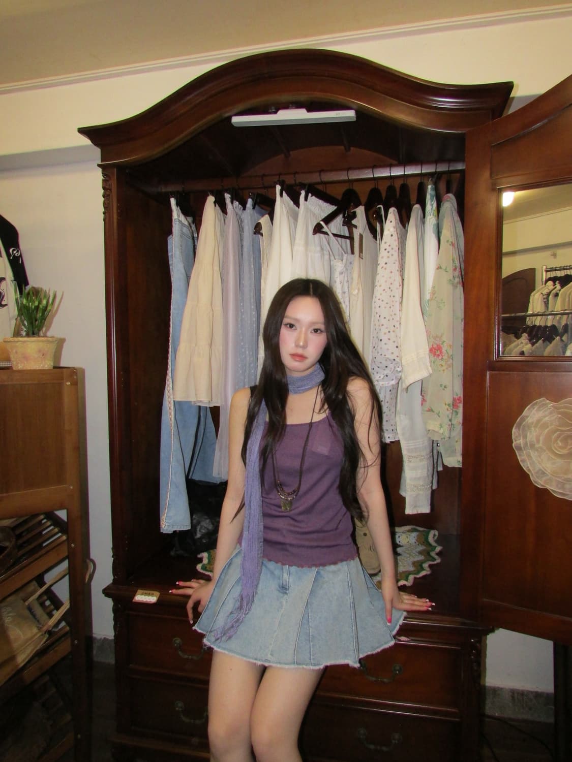 jpn vintage purple sleeveless 상품이미지3