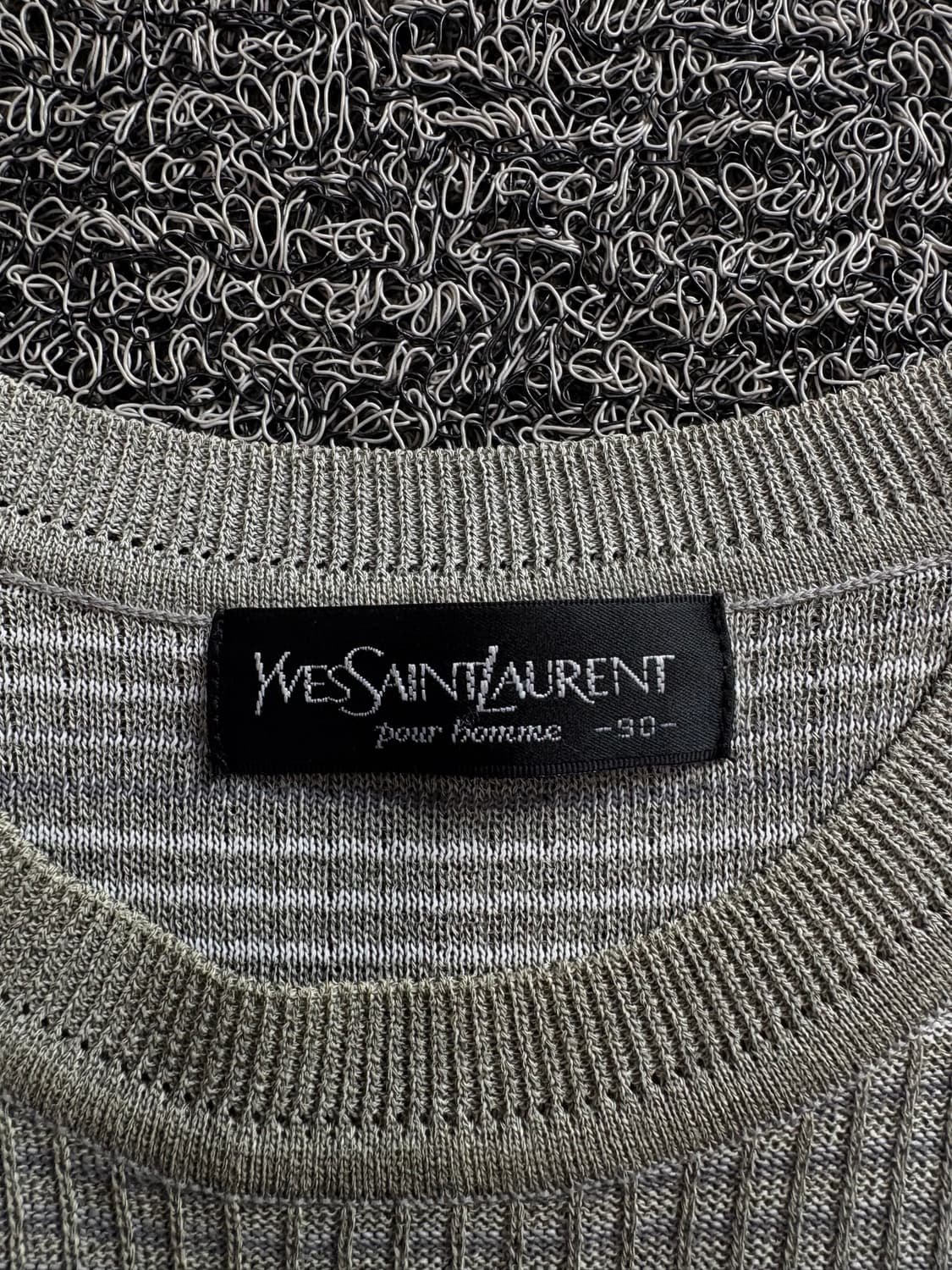 90s YSL 입생로랑 아카이브 반팔 니트 5076 상품이미지4
