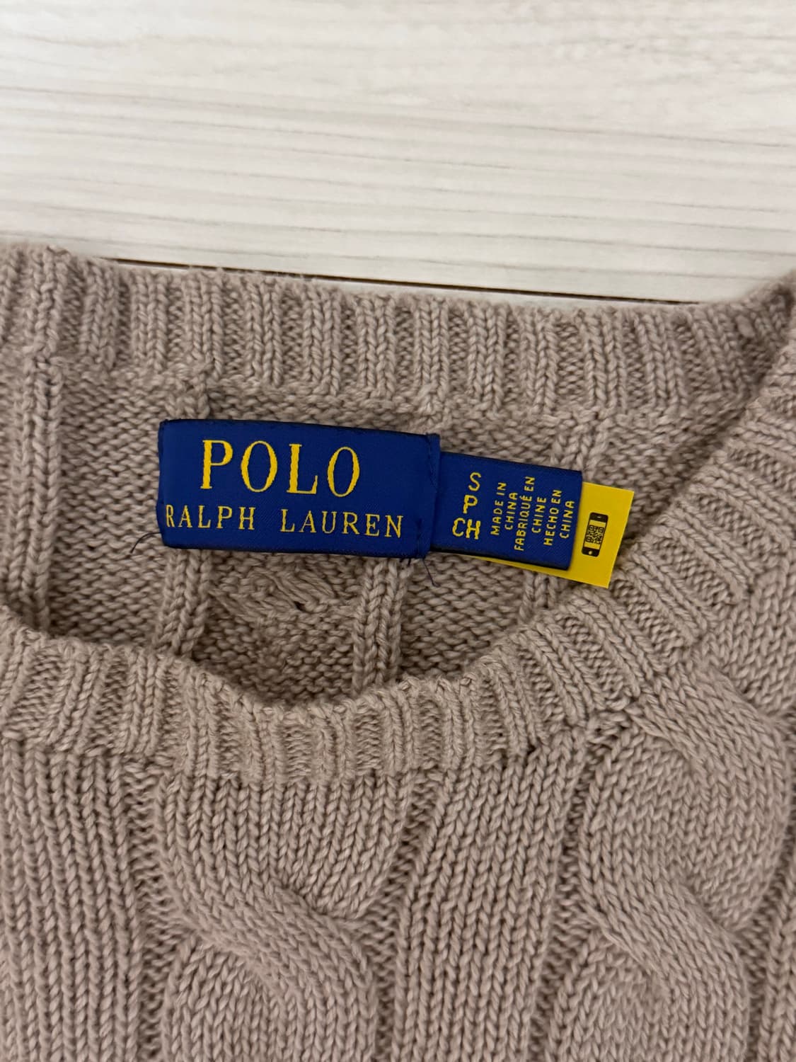폴로 베이지 니트 s 상품이미지2