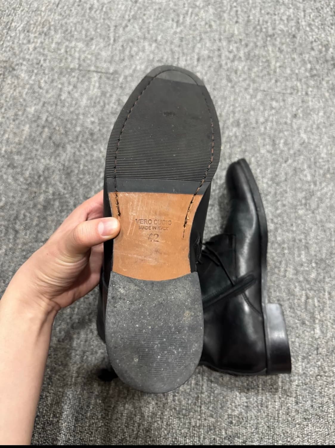 카우하이드 웨스턴 컴뱃 블랙 부츠 42 상품이미지8