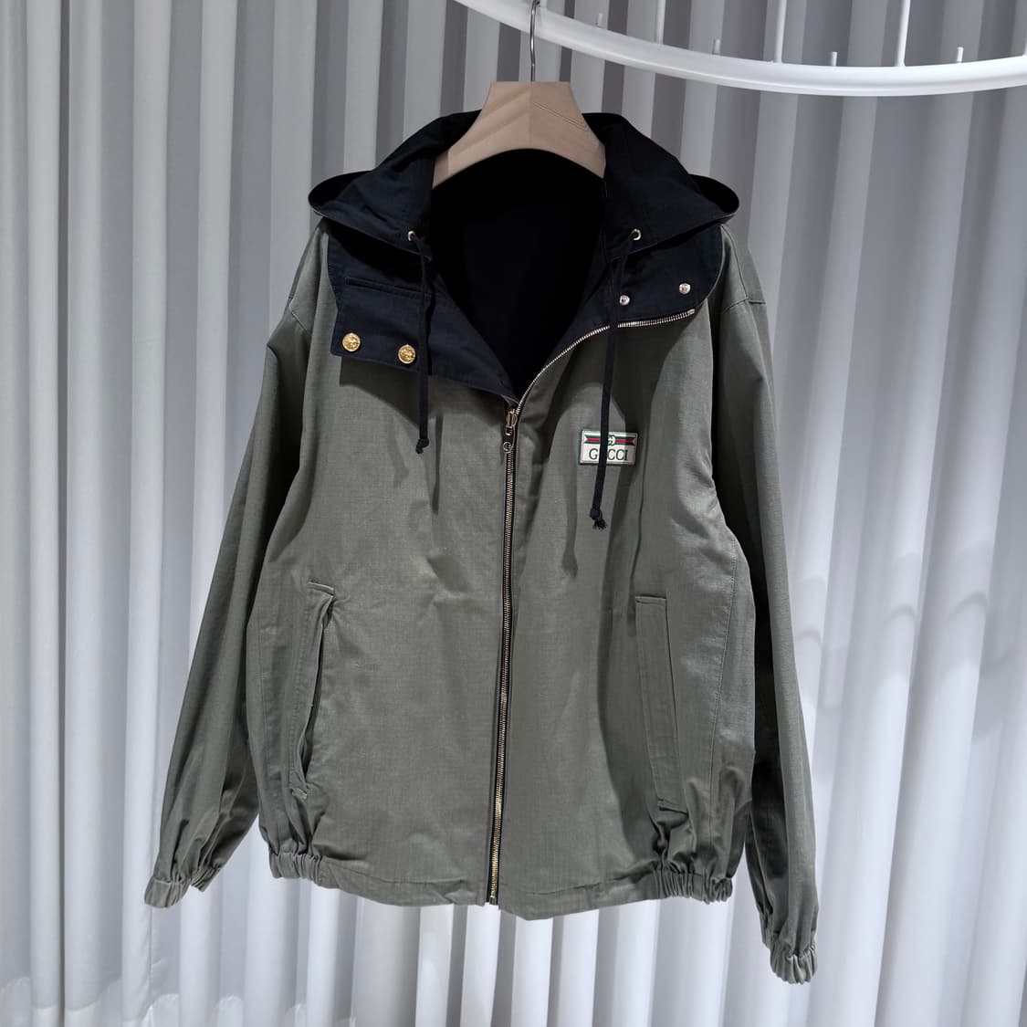 52 / 구찌 리버시블 코튼 나일론 집업 자켓 상품이미지5